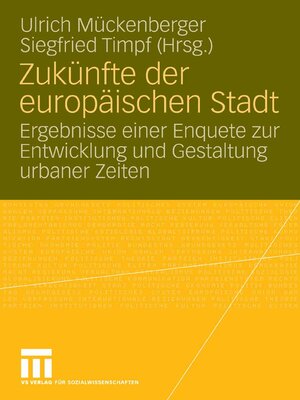 cover image of Zukünfte der europäischen Stadt
